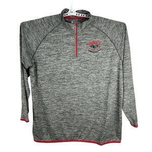 Holloway Thunderstik Lodge Gray Quarter Zip Pullover 2XL Mens Athletic Fit Top